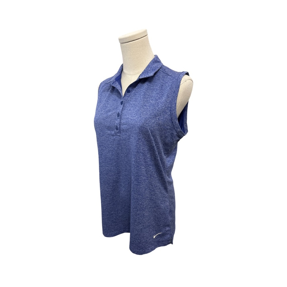 Nike Gold Drifit Women's Blue Sleeveless Top - L